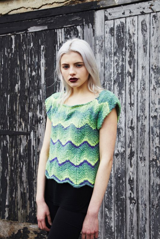 Conway + Bliss for Debbie Bliss Chevron Top & Skirt Pattern - Paradise Fibers
