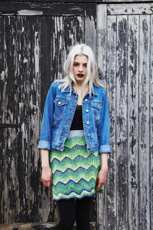 Conway + Bliss for Debbie Bliss Chevron Top & Skirt Pattern - Paradise Fibers