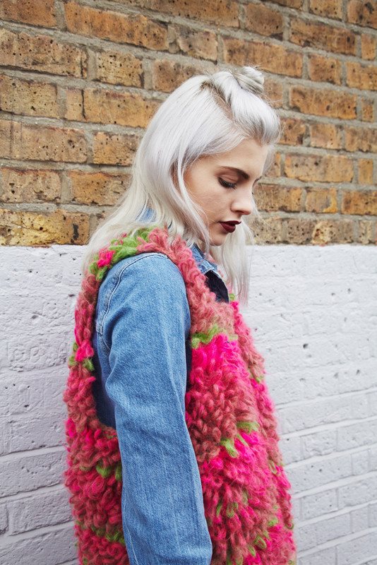 Conway + Bliss for Debbie Bliss Elektra Loop Stitch Gilet Pattern - Paradise Fibers