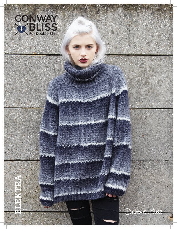 Conway + Bliss for Debbie Bliss Elektra Roll Neck Tunic Pattern - Paradise Fibers