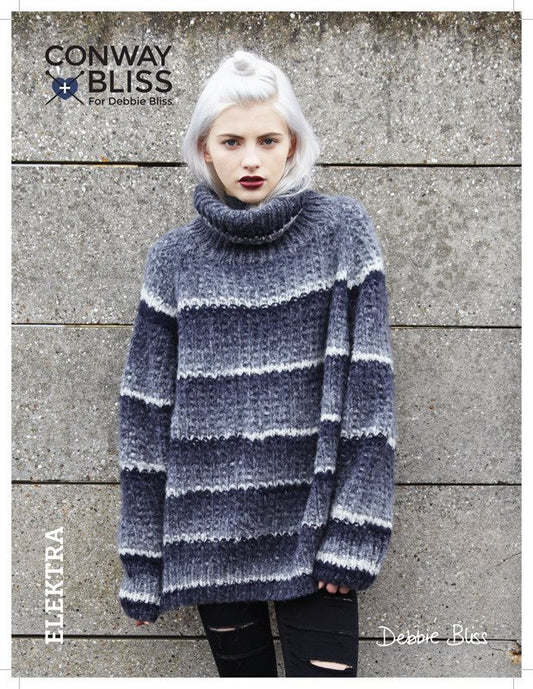 Conway + Bliss for Debbie Bliss Elektra Roll Neck Tunic Pattern - Paradise Fibers
