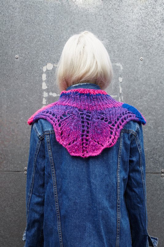 Conway + Bliss for Debbie Bliss Elektra Shoulder Cape Pattern - Paradise Fibers