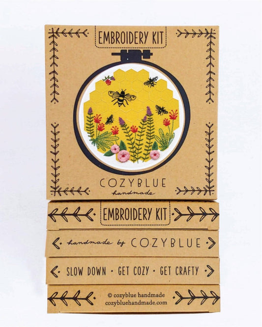 Cozyblue Bee Lovely Embroidery Kit - Paradise Fibers