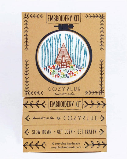 Cozyblue Cozy Cabin Embroidery Kit - Paradise Fibers