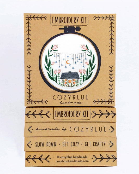 Cozyblue Golden Slumbers Embroidery Kit - Paradise Fibers