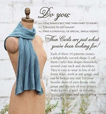 Curls - Versatile, Wearable Wraps to Knit at Any Gauge Book - Paradise Fibers