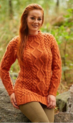 Dayana Cable Sweater Pattern - Paradise Fibers