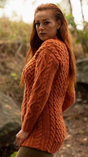 Dayana Cable Sweater Pattern - Paradise Fibers
