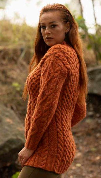 Dayana Cable Sweater Pattern - Paradise Fibers