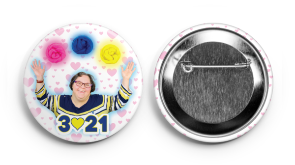 Paradise Fibers Exclusive Button Pins-Button-Down Syndrome Awareness Day-