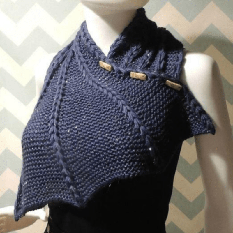 Dragon Wing Cowl Knit Pattern - Paradise Fibers