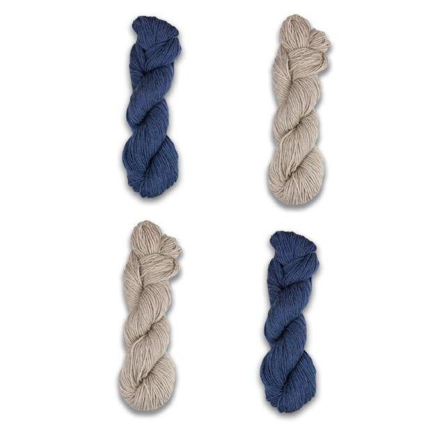 Duotone Cowl Kit-Kits-Straw/Denim Heather-