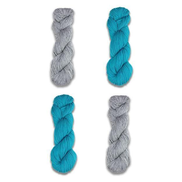 Duotone Cowl Kit-Kits-Turquoise/Light Grey-