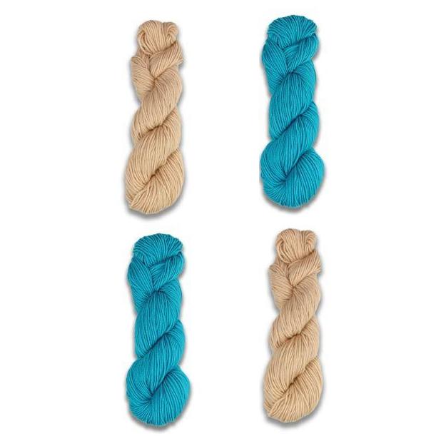 Duotone Cowl Kit-Kits-Turquoise/Tan-