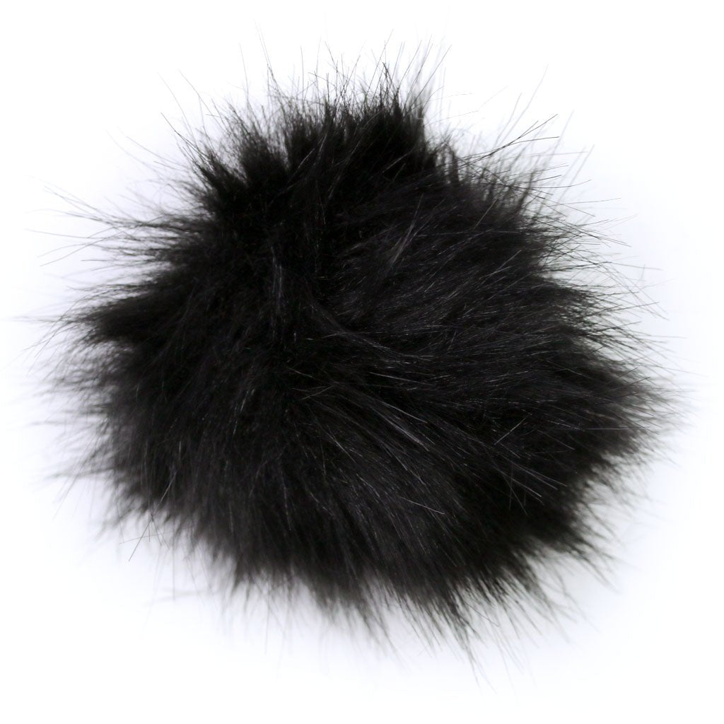Faux Fur Pom Poms - 3" - Paradise Fibers