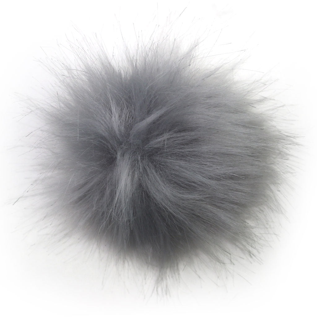 Faux Fur Pom Poms - 3" - Paradise Fibers