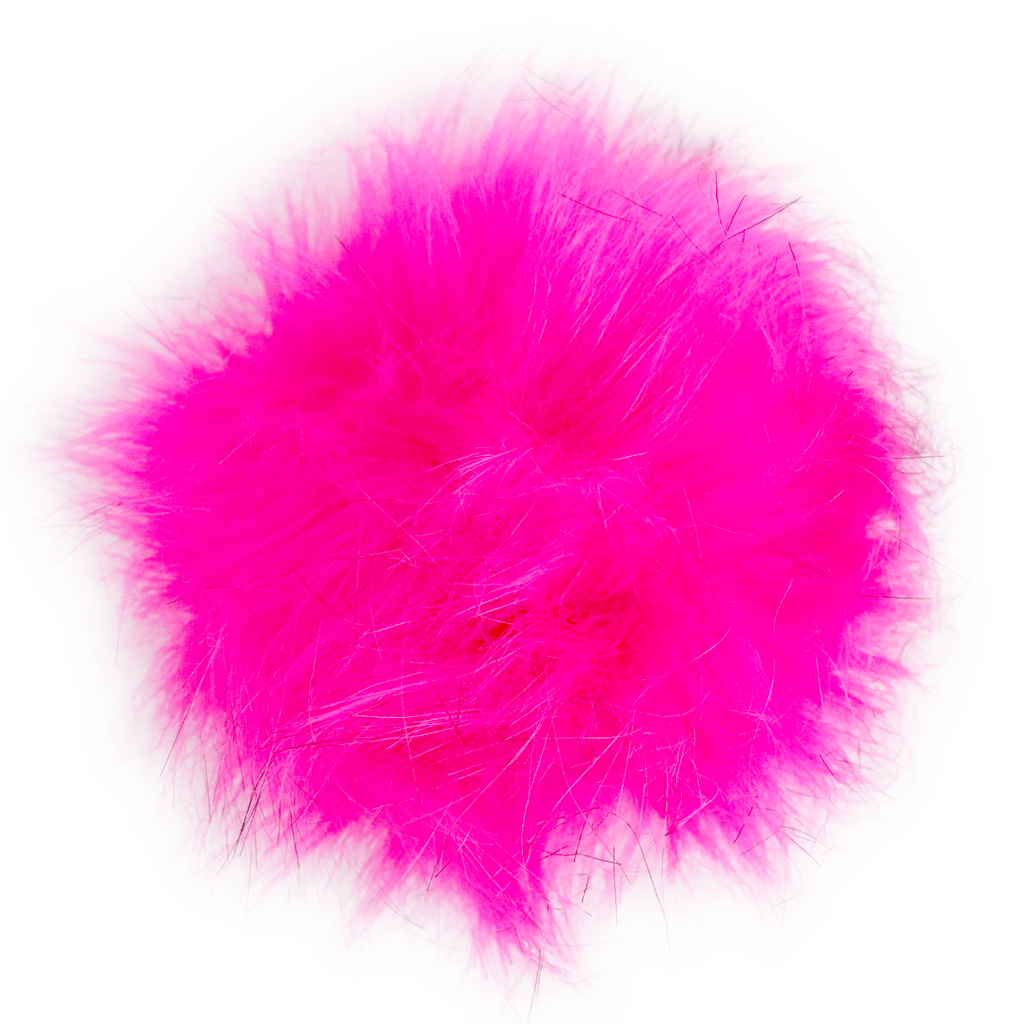 Faux Fur Pom Poms - 3" - Paradise Fibers