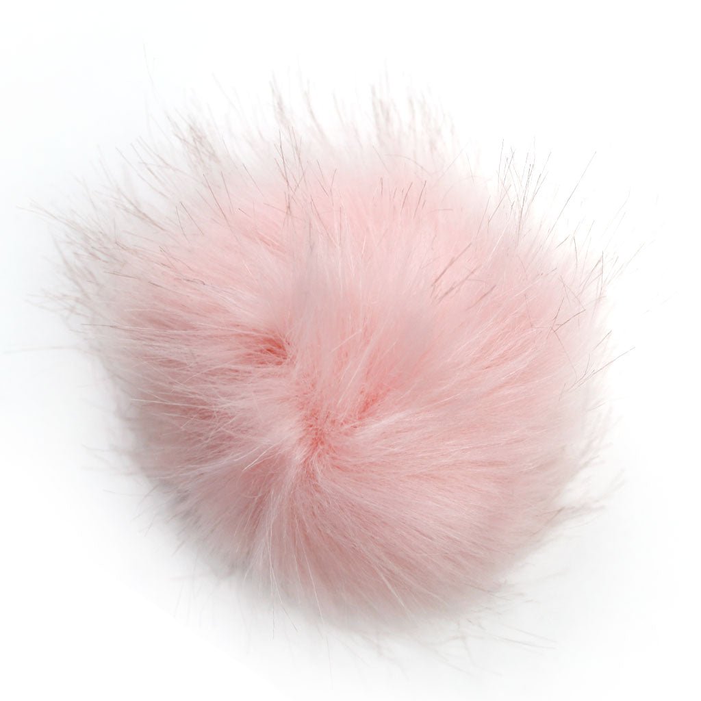 Faux Fur Pom Poms - 3" - Paradise Fibers