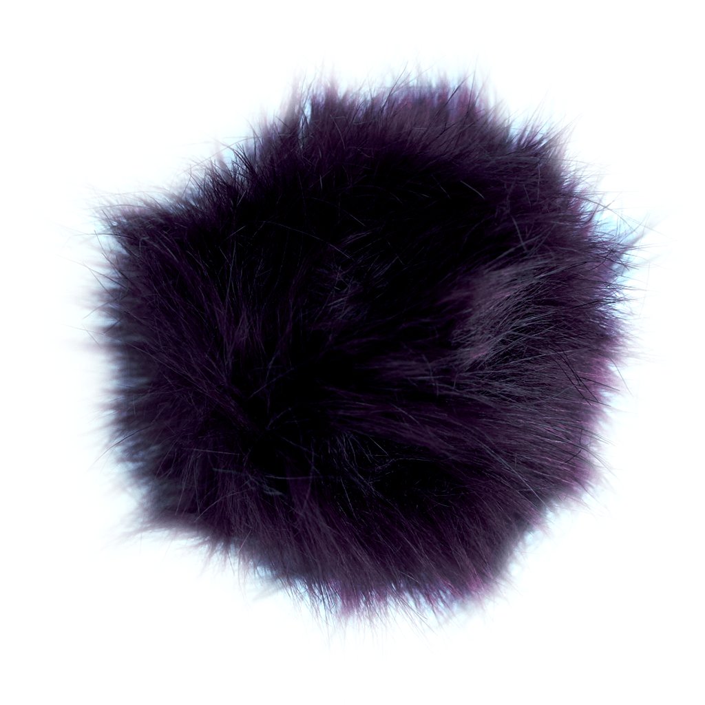 Faux Fur Pom Poms - 3" - Paradise Fibers