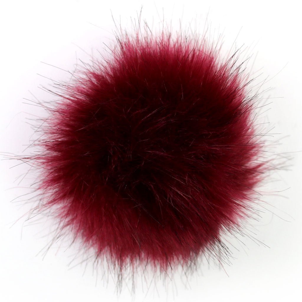 Faux Fur Pom Poms - 3" - Paradise Fibers