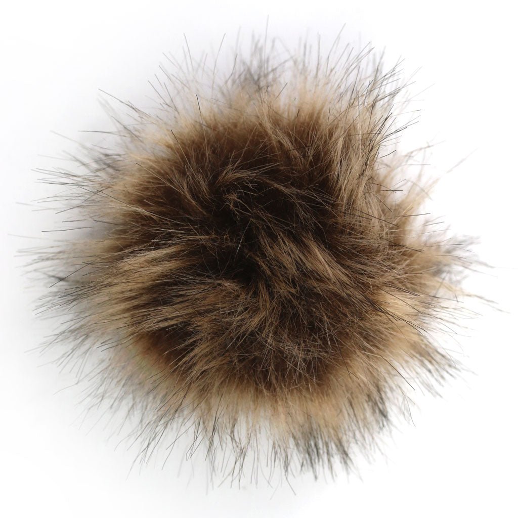 Faux Fur Pom Poms - 3" - Paradise Fibers