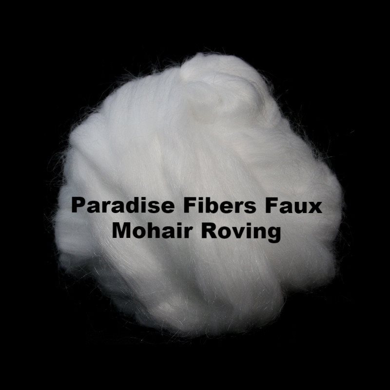 Paradise Fibers Faux Mohair Roving-Fiber-4oz-