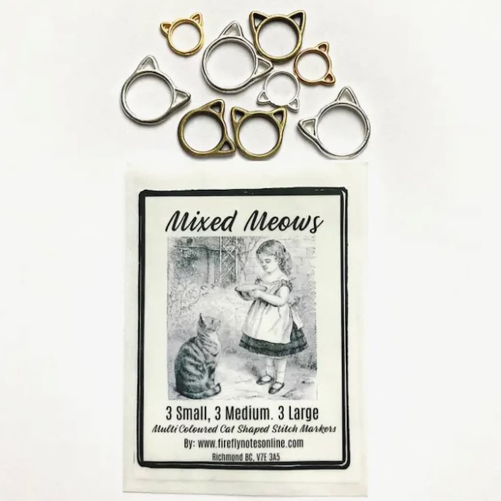 Firefly Notes | Cat Stitch Markers - Paradise Fibers
