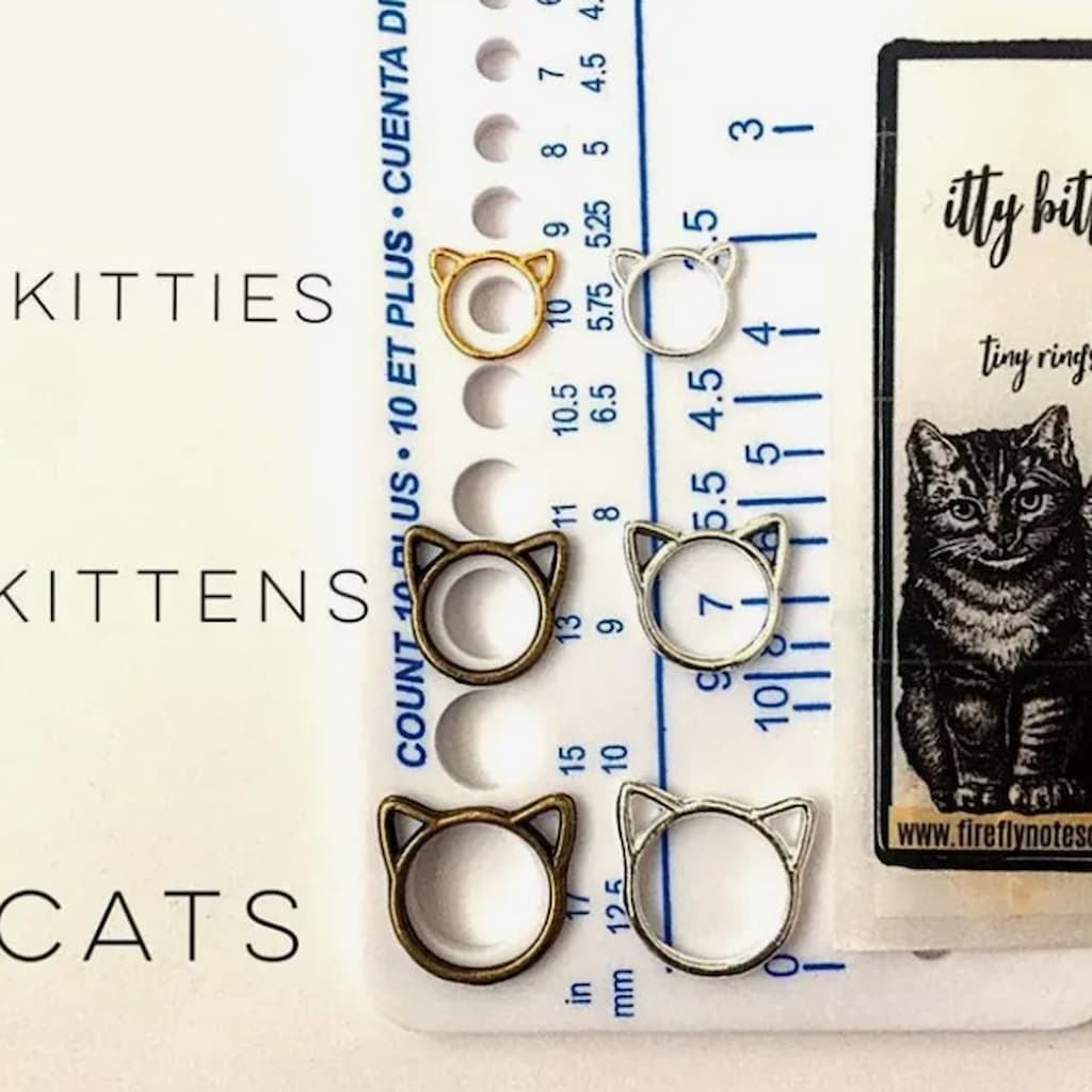 Firefly Notes | Cat Stitch Markers - Paradise Fibers