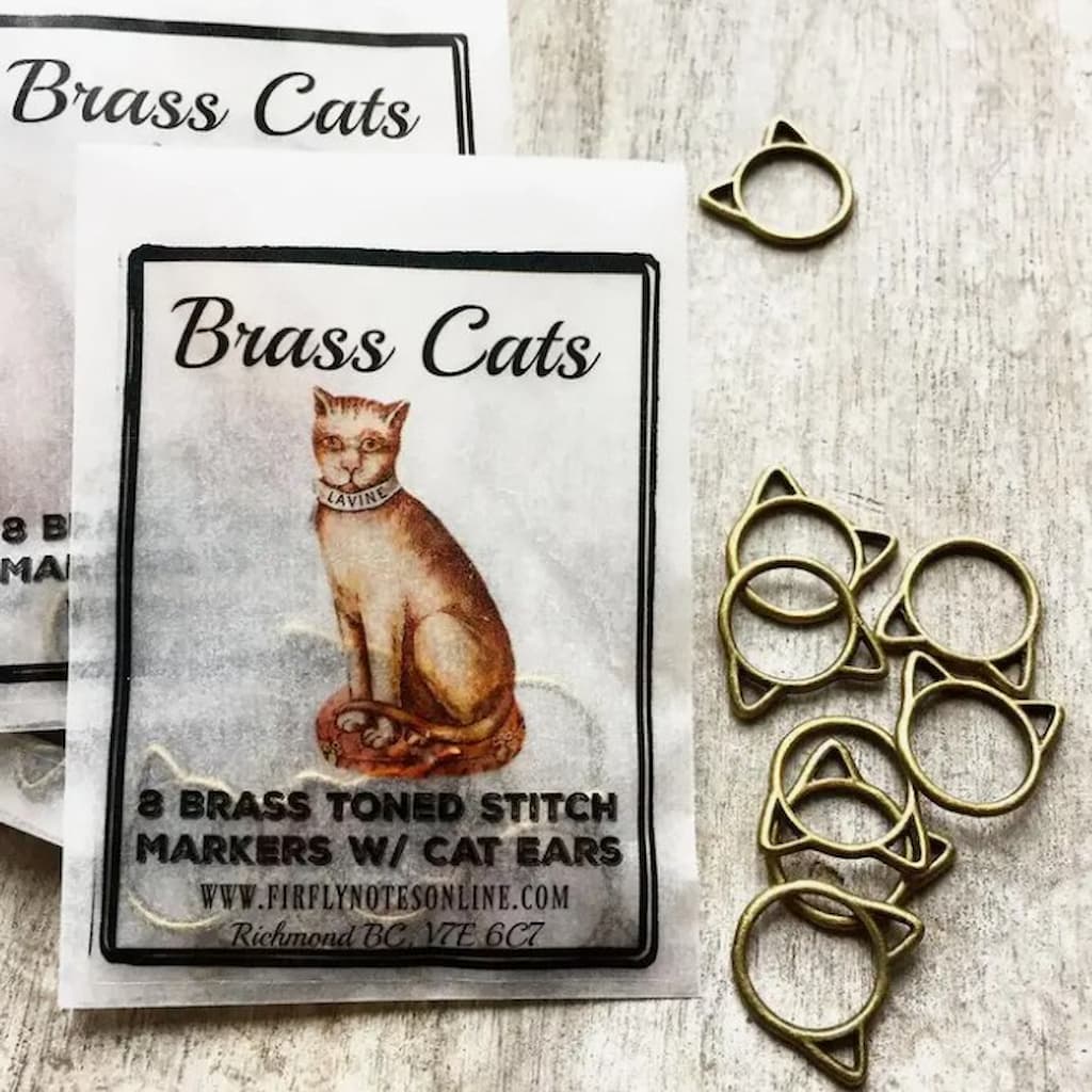 Firefly Notes | Cat Stitch Markers - Paradise Fibers