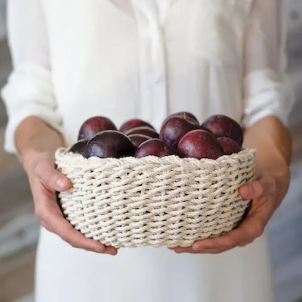 Flax and Twine Twined Woven Rope Bowl Kit - Paradise Fibers
