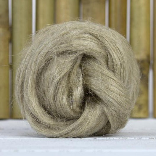 natural undyed flax linen top roving