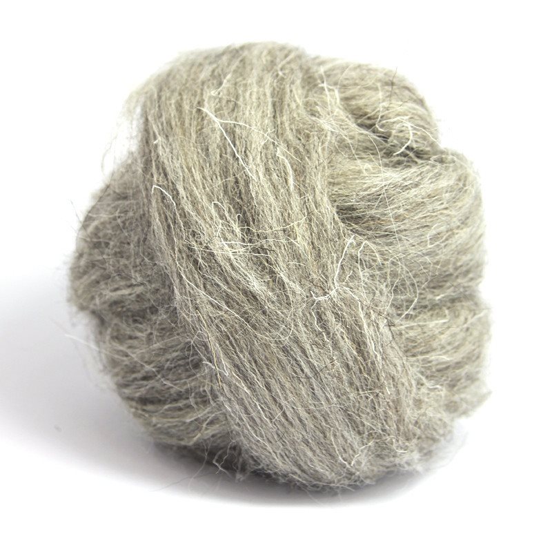Paradise Fibers Herdwick Wool Roving-Fiber-8oz-Light Grey-