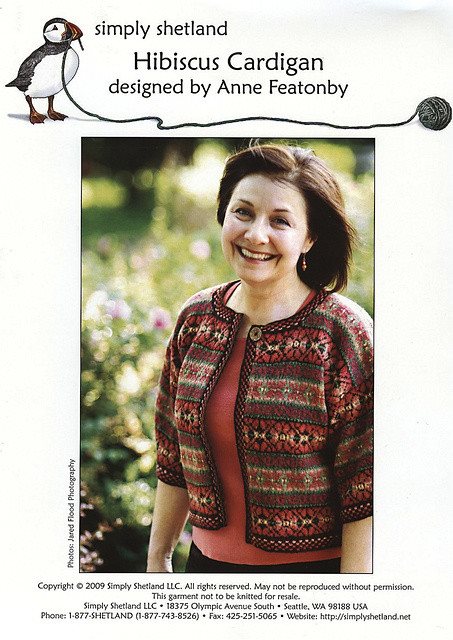 Hibiscus Cardigan Pattern - Paradise Fibers