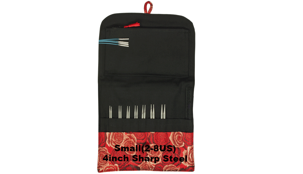HiyaHiya Interchangeable Steel Knitting Needle Set, Large Size 4 inch Tips