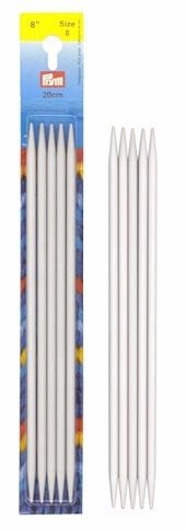 INOX 12" Aluminum Double Point Knitting Needles - Paradise Fibers