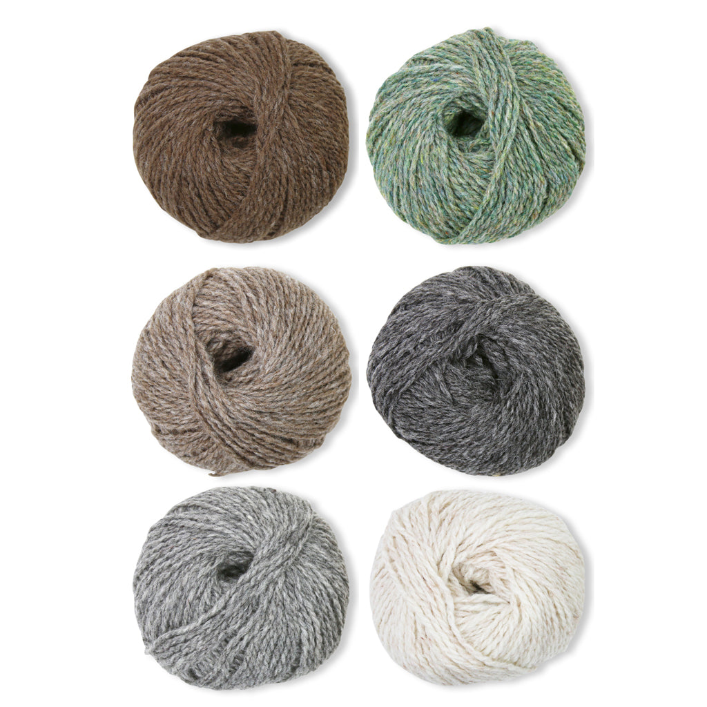 Pyukkleen Cowl Kit in Shetland Heather-Kits-Natural Bewety-