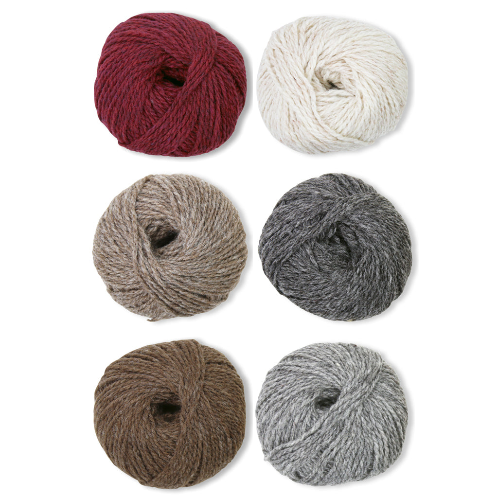 Pyukkleen Cowl Kit in Shetland Heather-Kits-Red Vewelvet-