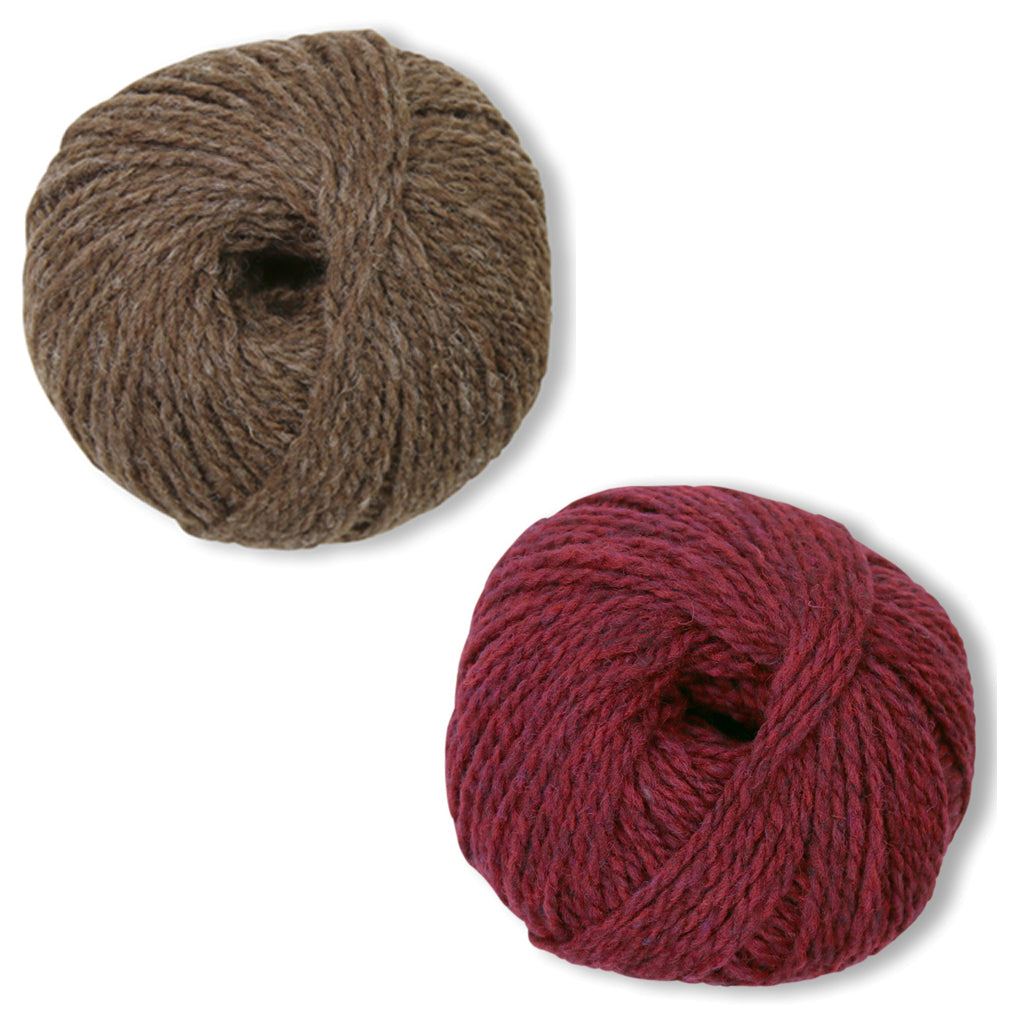 Humboldt Hallows Mittens Kit in Shetland Heather-Kits-Deep Red-