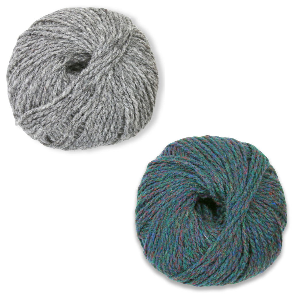 Humboldt Hallows Mittens Kit in Shetland Heather-Kits-Gemstones-