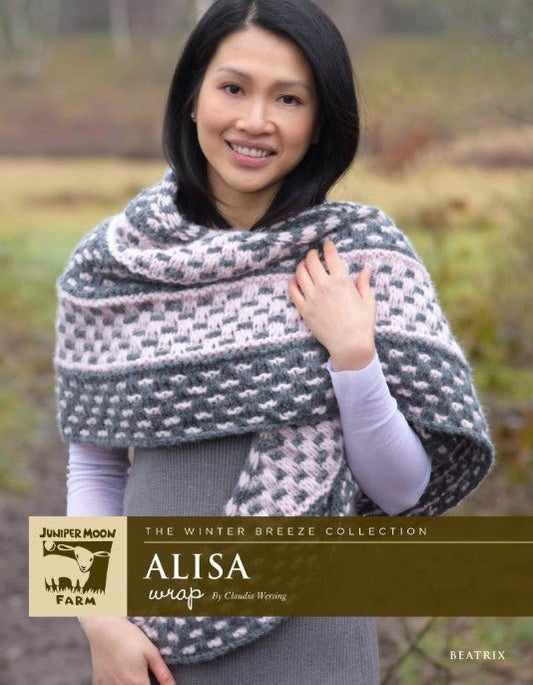 Juniper Moon Alisa Wrap Pattern - Paradise Fibers