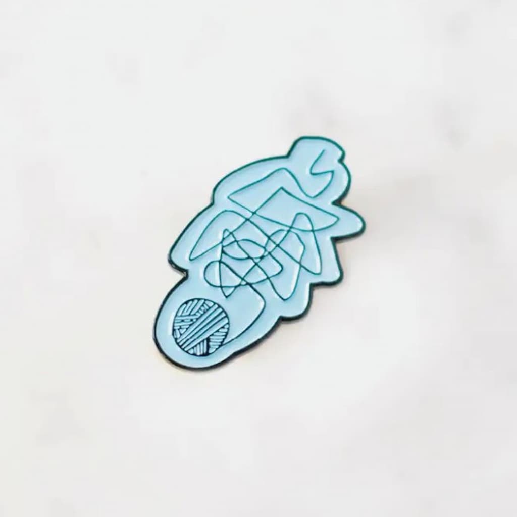 K2TOG CLUB Enamel Pins - Paradise Fibers