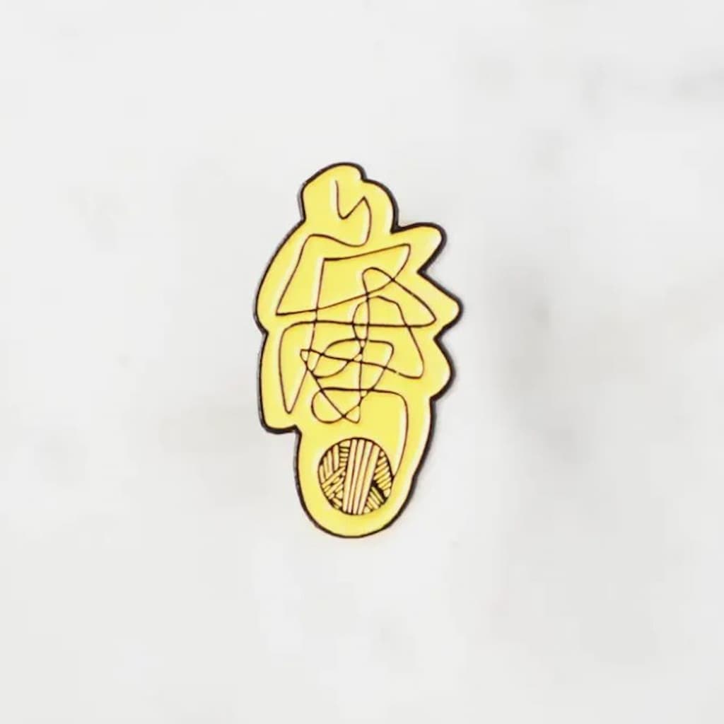 K2TOG CLUB Enamel Pins - Paradise Fibers