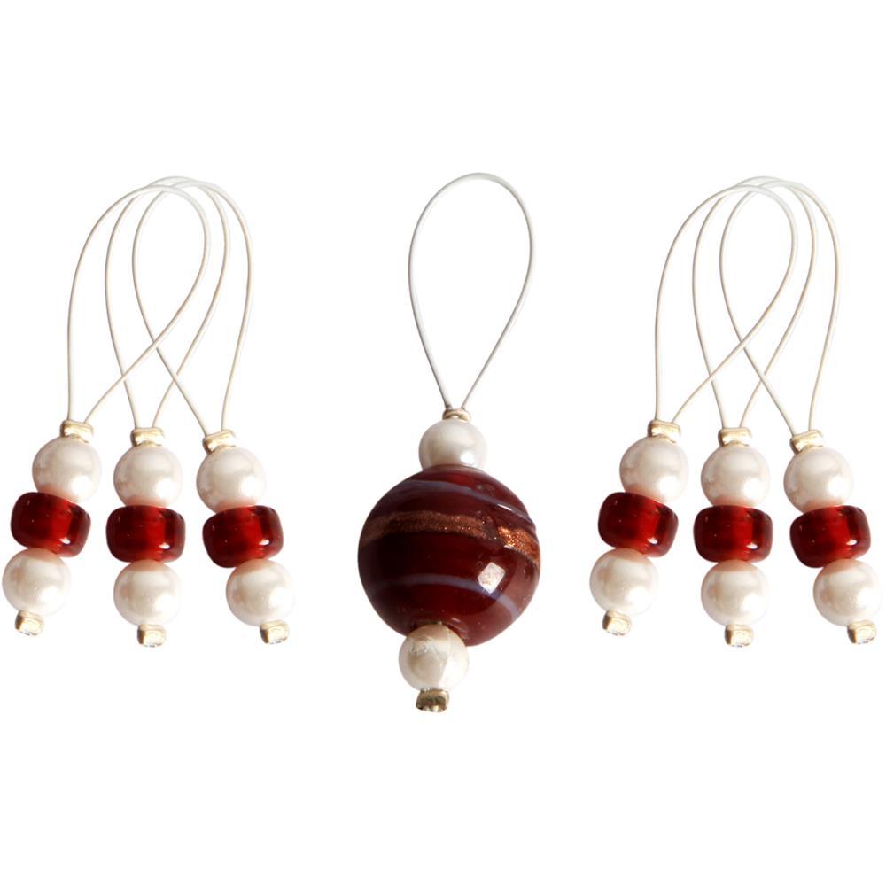 Knitter's Pride Zooni Stitch Markers with Colored Beads - 7 Pack - Paradise Fibers