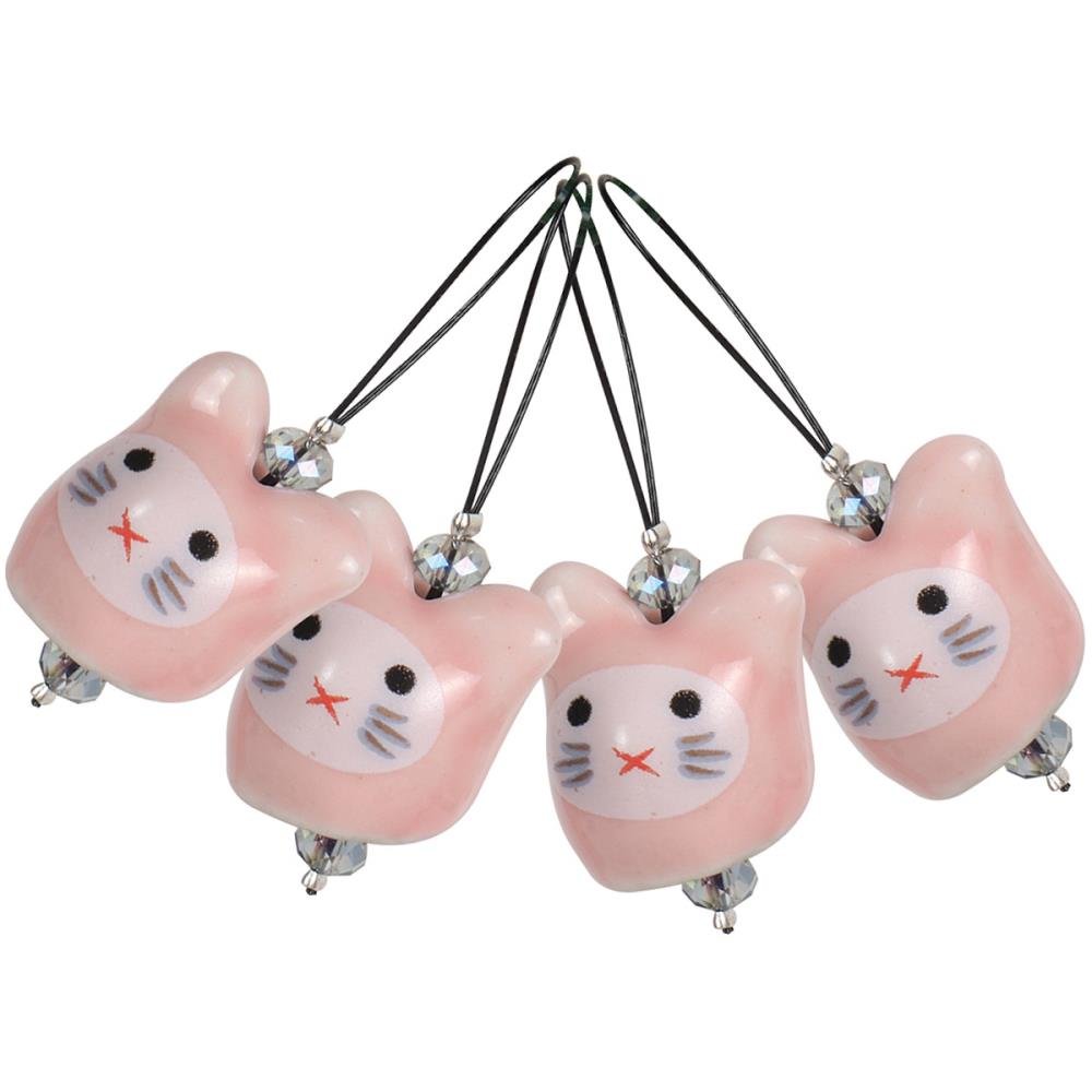 Knitter's Pride Zooni Stitch Markers with colored beads - Meow - 12 Pack - Paradise Fibers