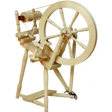 Kromski Prelude Spinning Wheel shown unlacquered