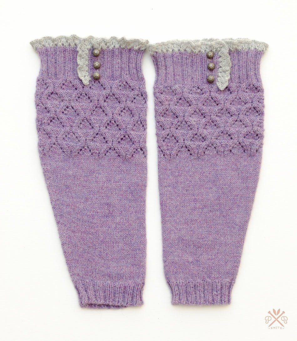 Lace & Button Boot Liners Pattern by Pam Powers Knits - Paradise Fibers