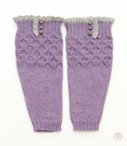 Lace & Button Boot Liners Pattern by Pam Powers Knits - Paradise Fibers