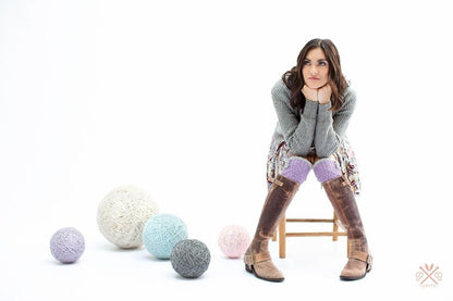 Lace & Button Boot Liners Pattern by Pam Powers Knits - Paradise Fibers