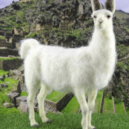 Lennon the Llama Needle Felting Kit - Paradise Fibers
