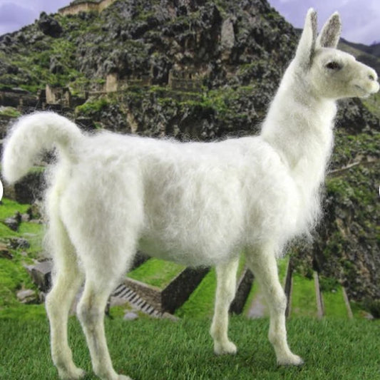 Lennon the Llama Needle Felting Kit - Paradise Fibers